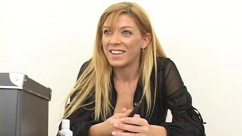 Blonde Lexi Lamour fucking in the classroom with her tits