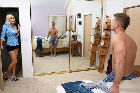 Puma Swede fucking in the bedroom with her tits — photo 3